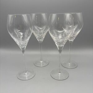Pier One REFLECTIONS CRACKLED 9-1/4" Wine Glasses SET OF FOUR